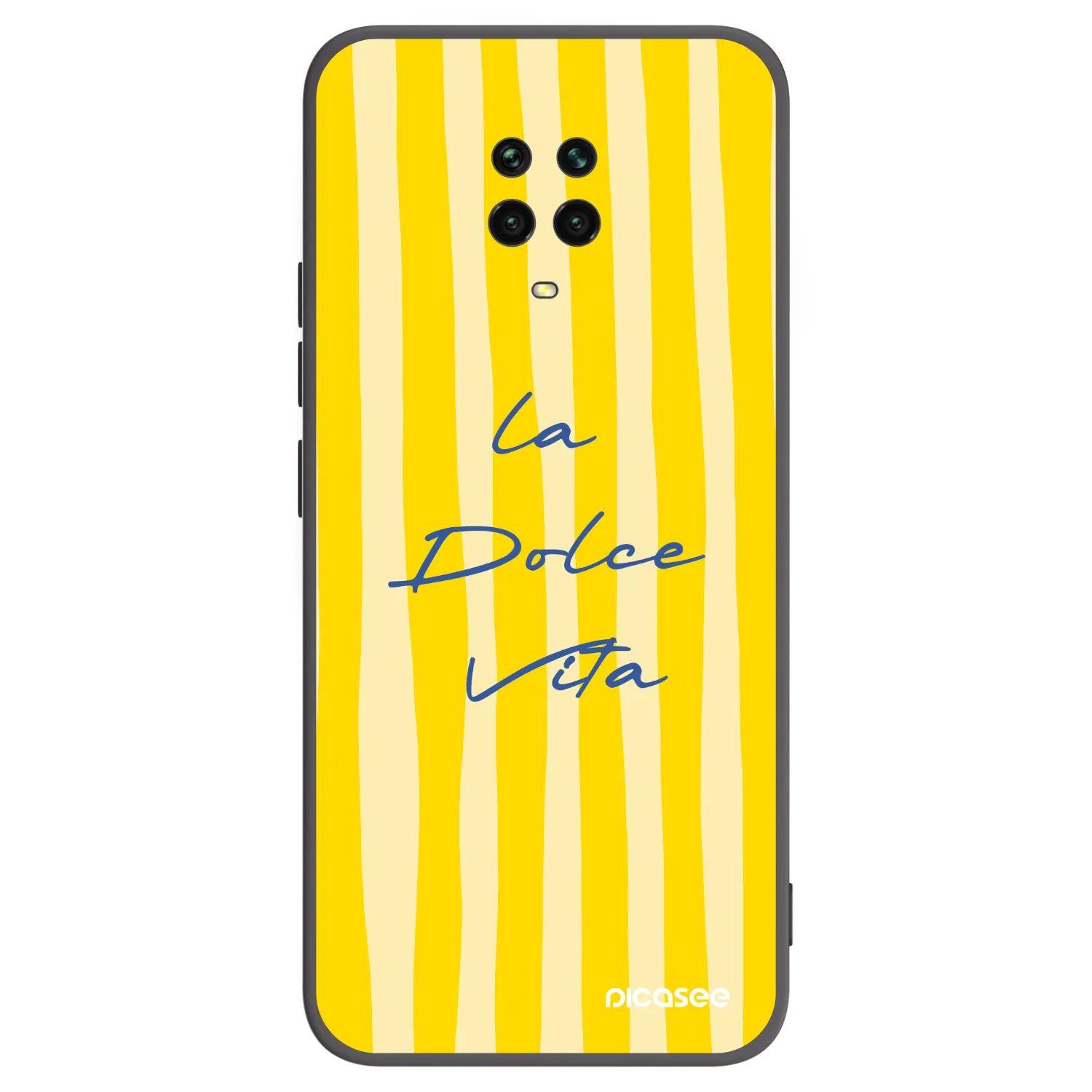 Picasee silikonowe czarne etui na Xiaomi Redmi Note 9 Pro - Ladolcevita