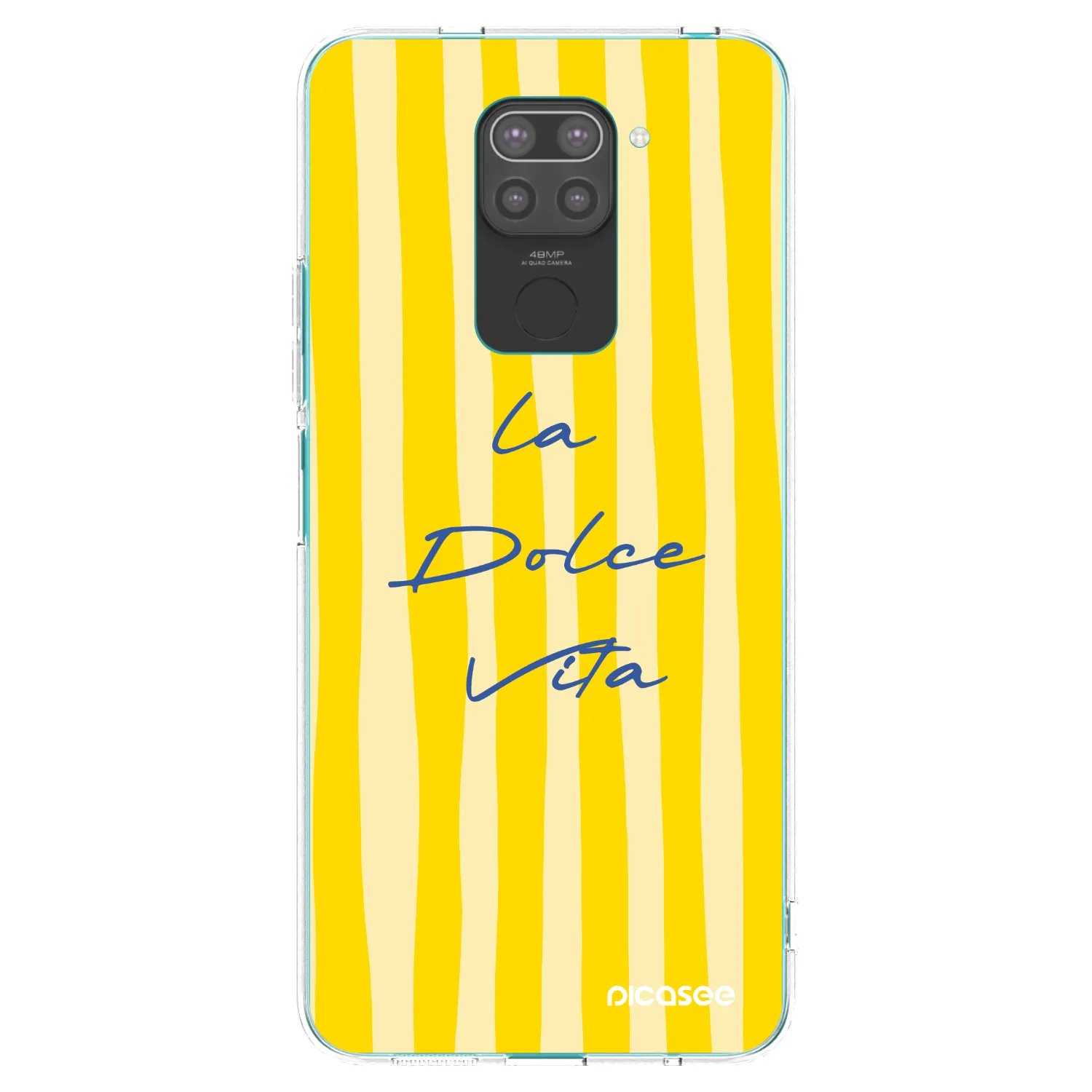Picasee silikonowe czarne etui na Xiaomi Redmi Note 9 - Ladolcevita