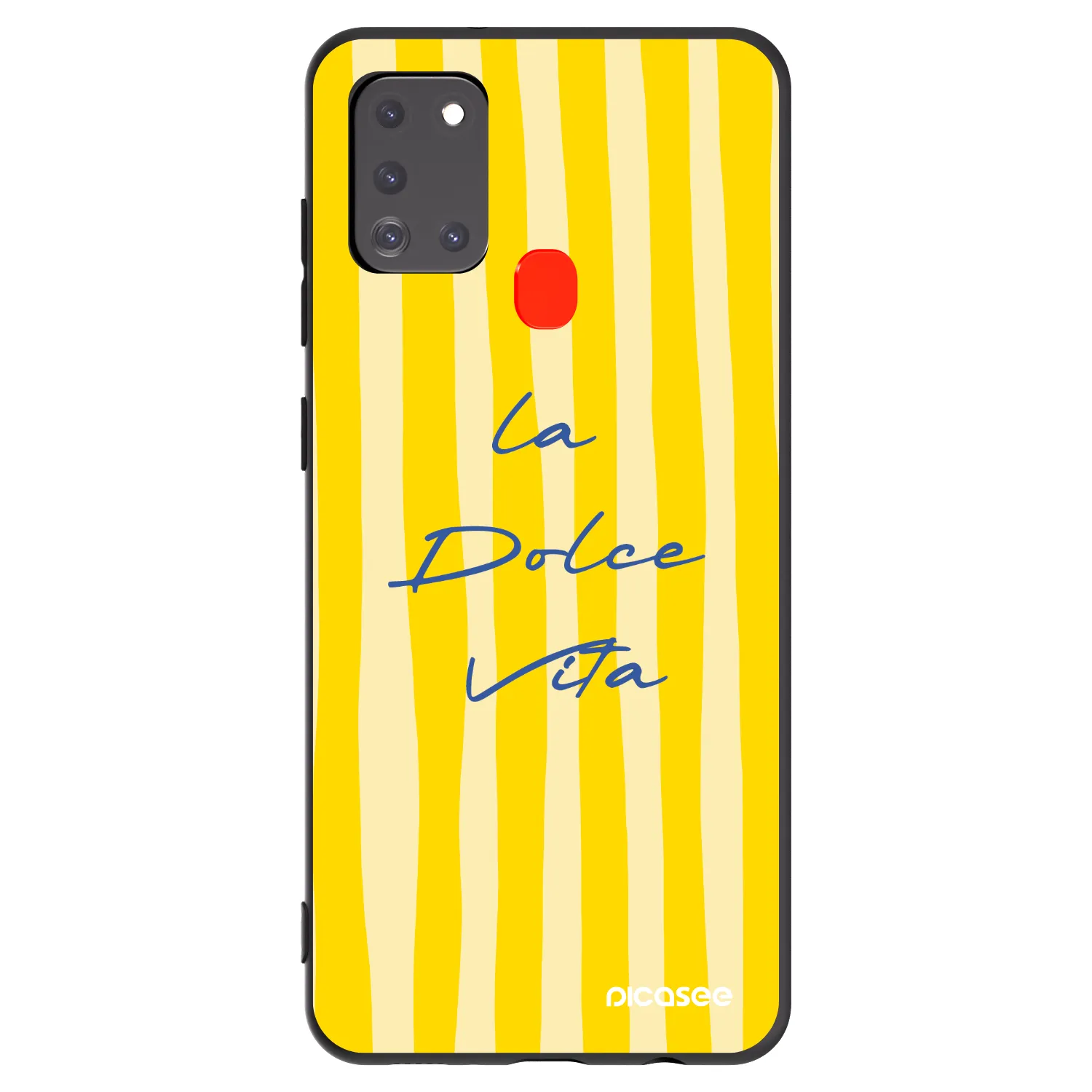 Picasee silikonowe czarne etui na Samsung Galaxy A21s - Ladolcevita