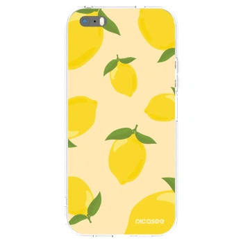 Picasee silikonowe przeźroczyste etui na Apple iPhone 5/5S/SE - Limoncella