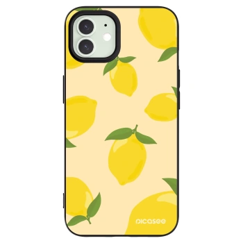 Picasee silikonowe czarne etui na Apple iPhone 12 Pro - Limoncella