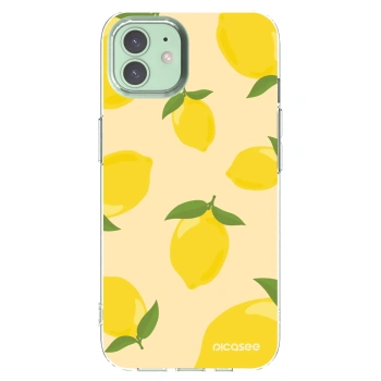 Picasee silikonowe przeźroczyste etui na Apple iPhone 12 Pro - Limoncella