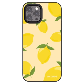Picasee silikonowe czarne etui na Apple iPhone 12 Pro Max - Limoncella