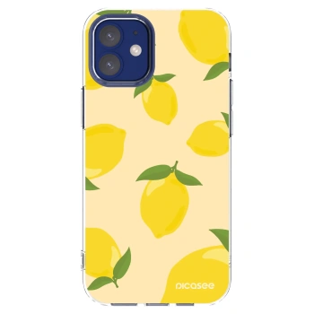 Picasee silikonowe przeźroczyste etui na Apple iPhone 12 mini - Limoncella