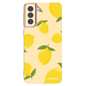 Picasee silikonowe przeźroczyste etui na Samsung Galaxy S21+ 5G G996F - Limoncella