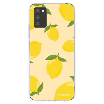 Picasee silikonowe przeźroczyste etui na Samsung Galaxy A02s A025G - Limoncella
