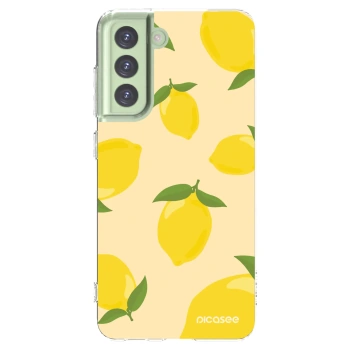 Picasee silikonowe przeźroczyste etui na Samsung Galaxy S21 FE 5G - Limoncella