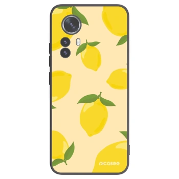 Picasee silikonowe czarne etui na Xiaomi 12 Pro - Limoncella