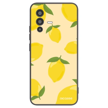 Picasee silikonowe czarne etui na Vivo V23 5G - Limoncella