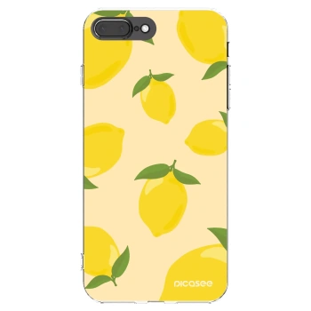 Picasee silikonowe przeźroczyste etui na Apple iPhone 8 Plus - Limoncella
