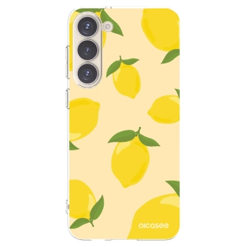 Picasee silikonowe przeźroczyste etui na Samsung Galaxy S23+ 5G - Limoncella