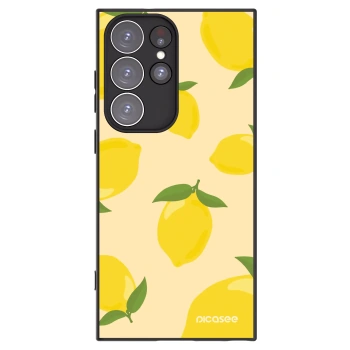 Picasee silikonowe czarne etui na Samsung Galaxy S23 Ultra 5G - Limoncella