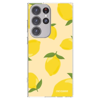 Picasee silikonowe przeźroczyste etui na Samsung Galaxy S23 Ultra 5G - Limoncella