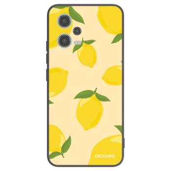 Picasee silikonowe czarne etui na Xiaomi Redmi Note 12 5G - Limoncella