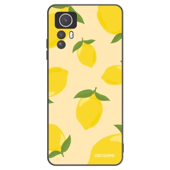 Picasee silikonowe czarne etui na Xiaomi Redmi Note 12S - Limoncella