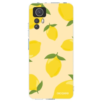 Picasee silikonowe przeźroczyste etui na Xiaomi Redmi Note 12S - Limoncella