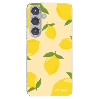 Picasee silikonowe przeźroczyste etui na Samsung Galaxy S24 S921B 5G - Limoncella