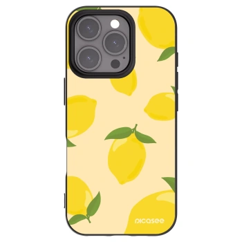 Picasee silikonowe czarne etui na Apple iPhone 16 Pro - Limoncella