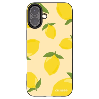 Picasee silikonowe czarne etui na Apple iPhone 16 Plus - Limoncella
