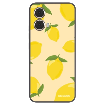 Picasee silikonowe czarne etui na Motorola Moto G85 - Limoncella