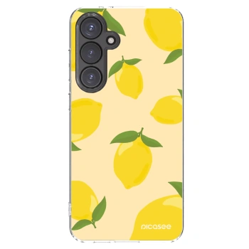 Picasee silikonowe przeźroczyste etui na Samsung Galaxy S24 FE S721B - Limoncella