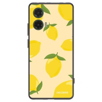 Picasee silikonowe czarne etui na Motorola Moto G35 5G - Limoncella