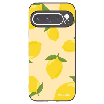 Picasee silikonowe czarne etui na Google Pixel 9 Pro - Limoncella