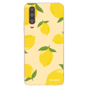 Picasee silikonowe przeźroczyste etui na Huawei P30 - Limoncella