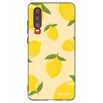 Picasee silikonowe czarne etui na Huawei P30 - Limoncella
