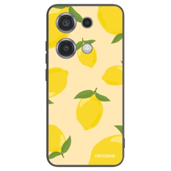 Picasee silikonowe czarne etui na Xiaomi Redmi Note 14S - Limoncella
