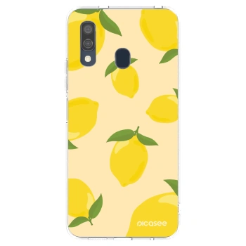Picasee silikonowe przeźroczyste etui na Samsung Galaxy A40 A405F - Limoncella