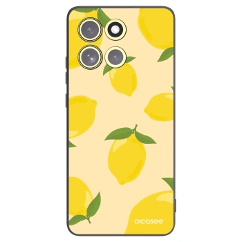 Picasee silikonowe czarne etui na Motorola Moto G86 5G - Limoncella