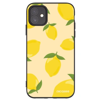 Picasee silikonowe czarne etui na Apple iPhone 11 - Limoncella