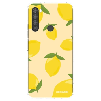 Picasee silikonowe przeźroczyste etui na Xiaomi Redmi Note 8 - Limoncella