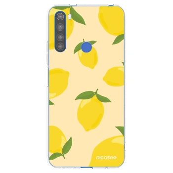 Picasee silikonowe przeźroczyste etui na Xiaomi Redmi Note 8T - Limoncella