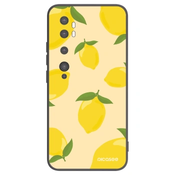 Picasee silikonowe czarne etui na Xiaomi Mi Note 10 (Pro) - Limoncella