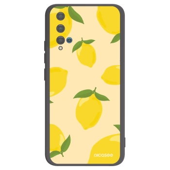 Picasee silikonowe czarne etui na Huawei Nova 5T - Limoncella