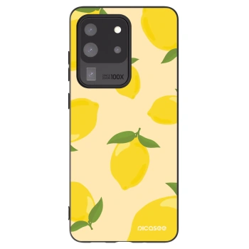 Picasee silikonowe czarne etui na Samsung Galaxy S20 Ultra 5G G988F - Limoncella