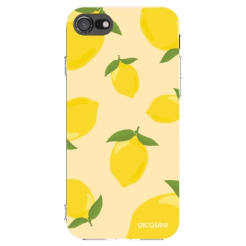 Picasee silikonowe przeźroczyste etui na Apple iPhone SE 2020 - Limoncella