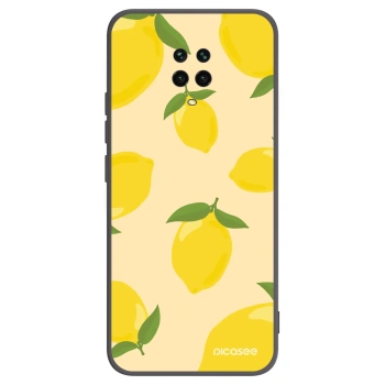 Picasee silikonowe czarne etui na Xiaomi Redmi Note 9S - Limoncella