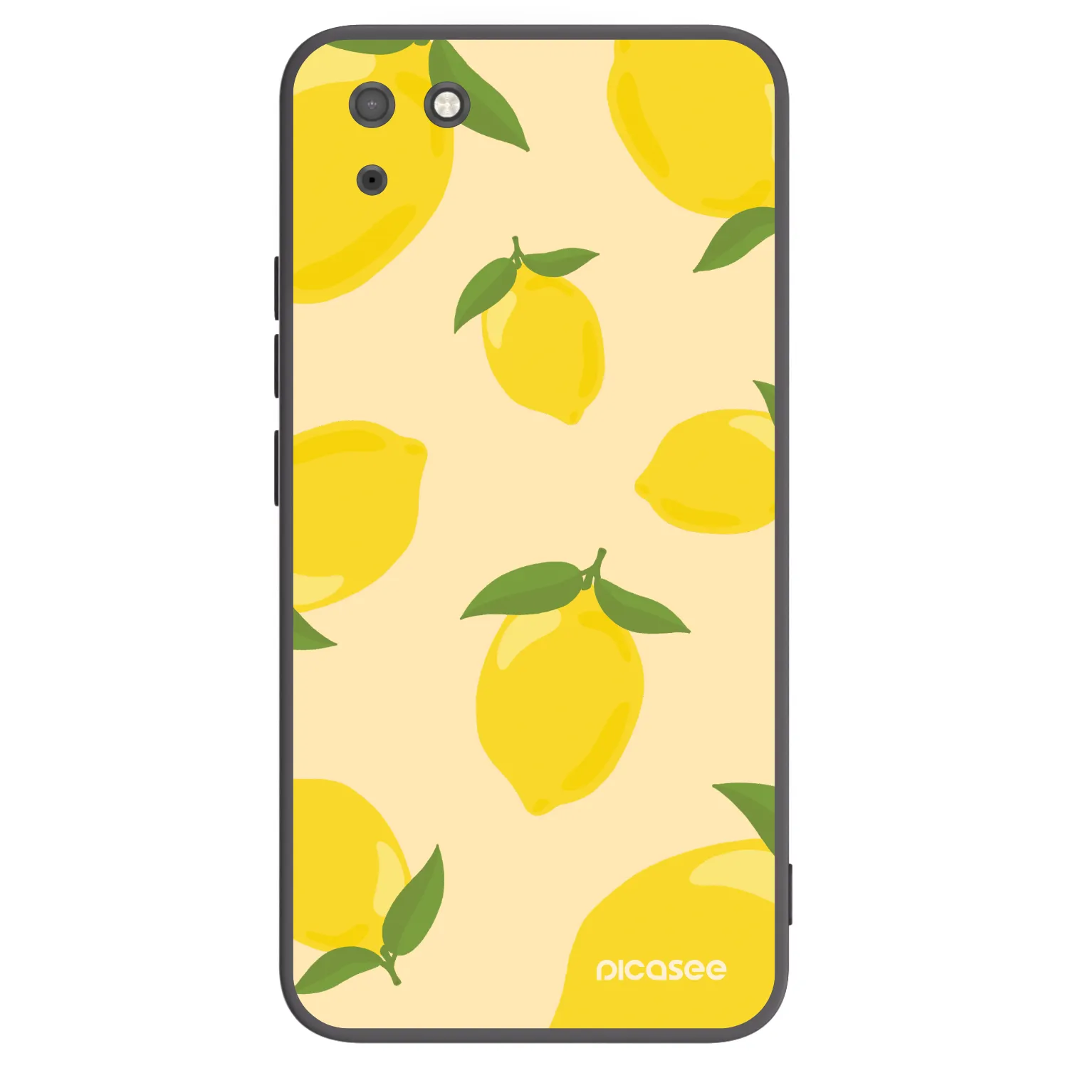 Picasee silikonowe czarne etui na Huawei Y5P - Limoncella