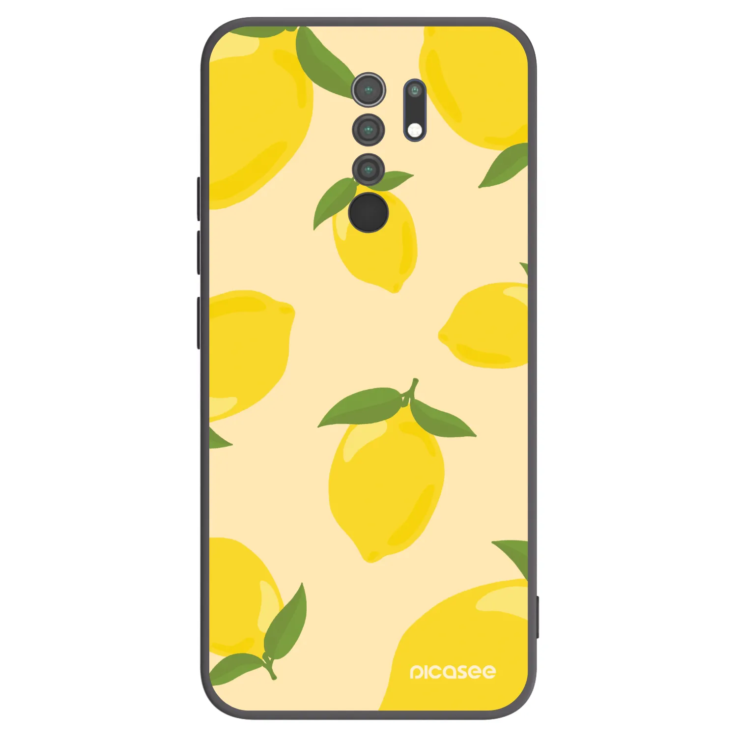 Picasee silikonowe czarne etui na Xiaomi Redmi 9 - Limoncella
