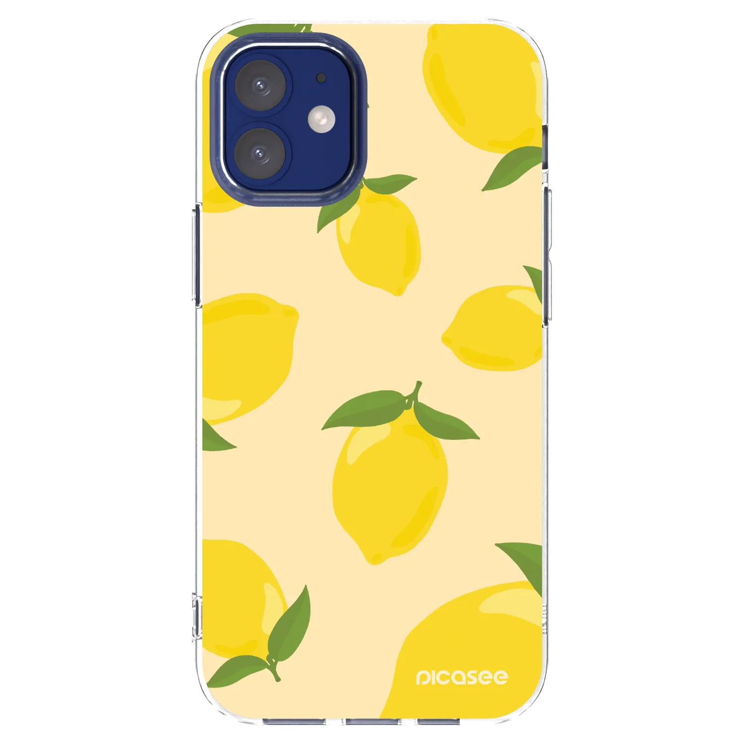 Picasee silikonowe przeźroczyste etui na Apple iPhone 12 mini - Limoncella