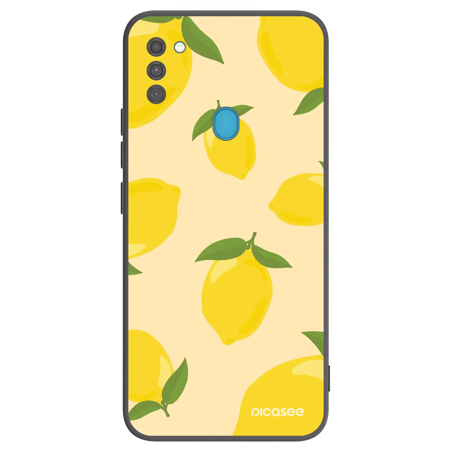 Picasee silikonowe czarne etui na Samsung Galaxy M11 - Limoncella