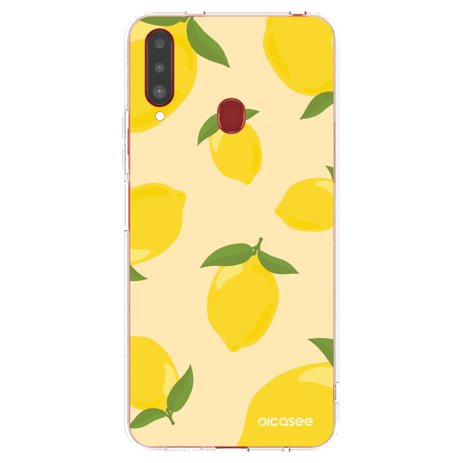 Picasee silikonowe przeźroczyste etui na Samsung Galaxy A20s - Limoncella