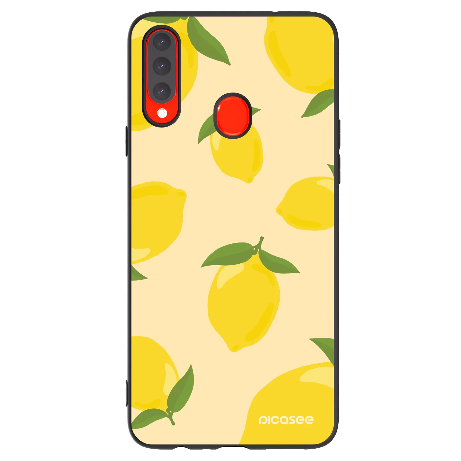 Picasee silikonowe czarne etui na Samsung Galaxy A20s - Limoncella