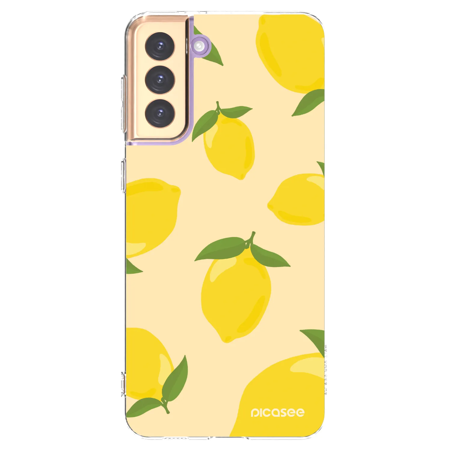 Picasee silikonowe przeźroczyste etui na Samsung Galaxy S21+ 5G G996F - Limoncella