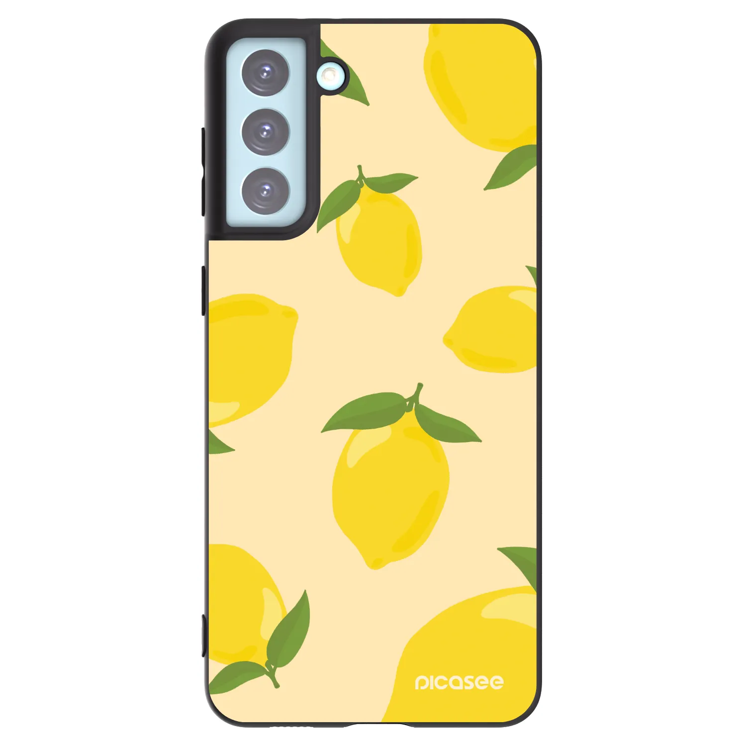 Picasee silikonowe czarne etui na Samsung Galaxy S21+ 5G G996F - Limoncella