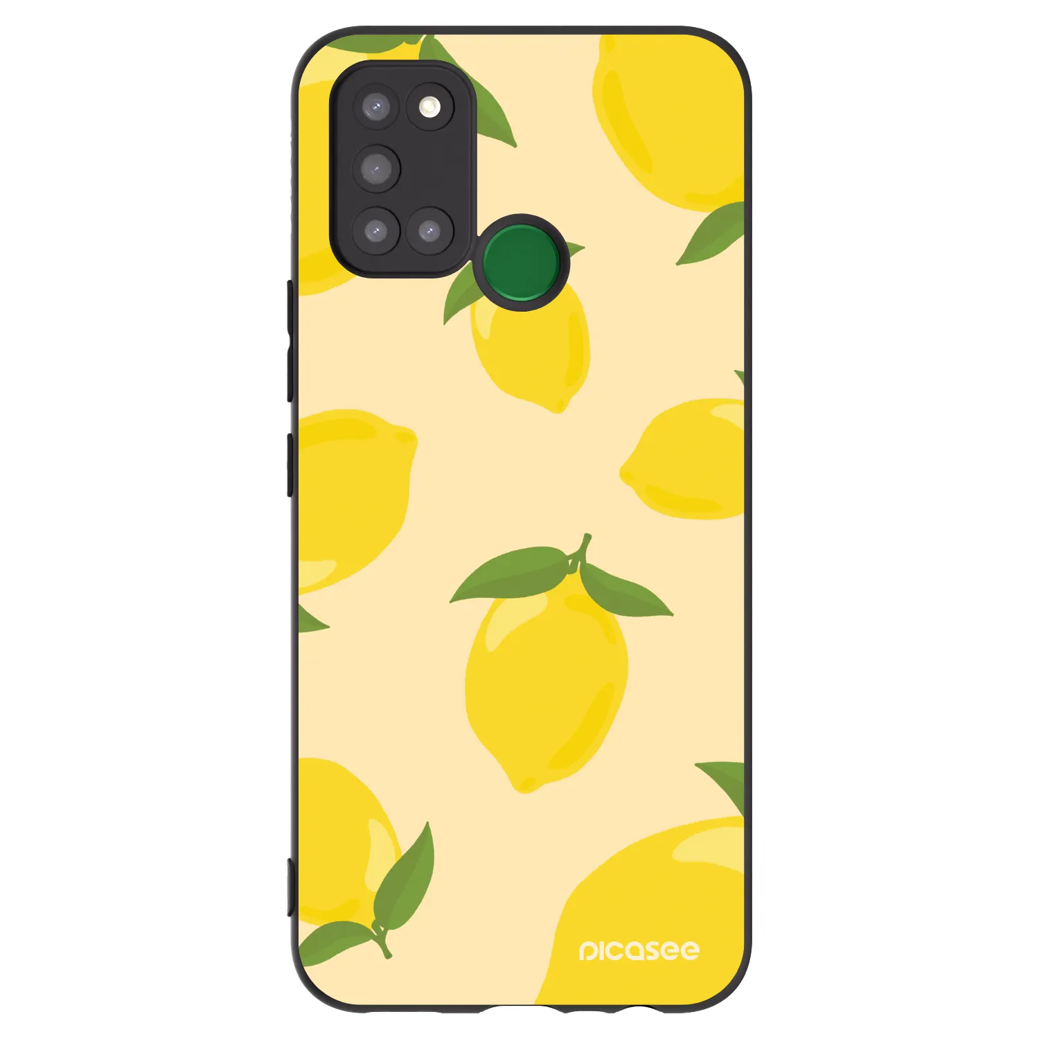 Picasee silikonowe czarne etui na Realme 7i - Limoncella