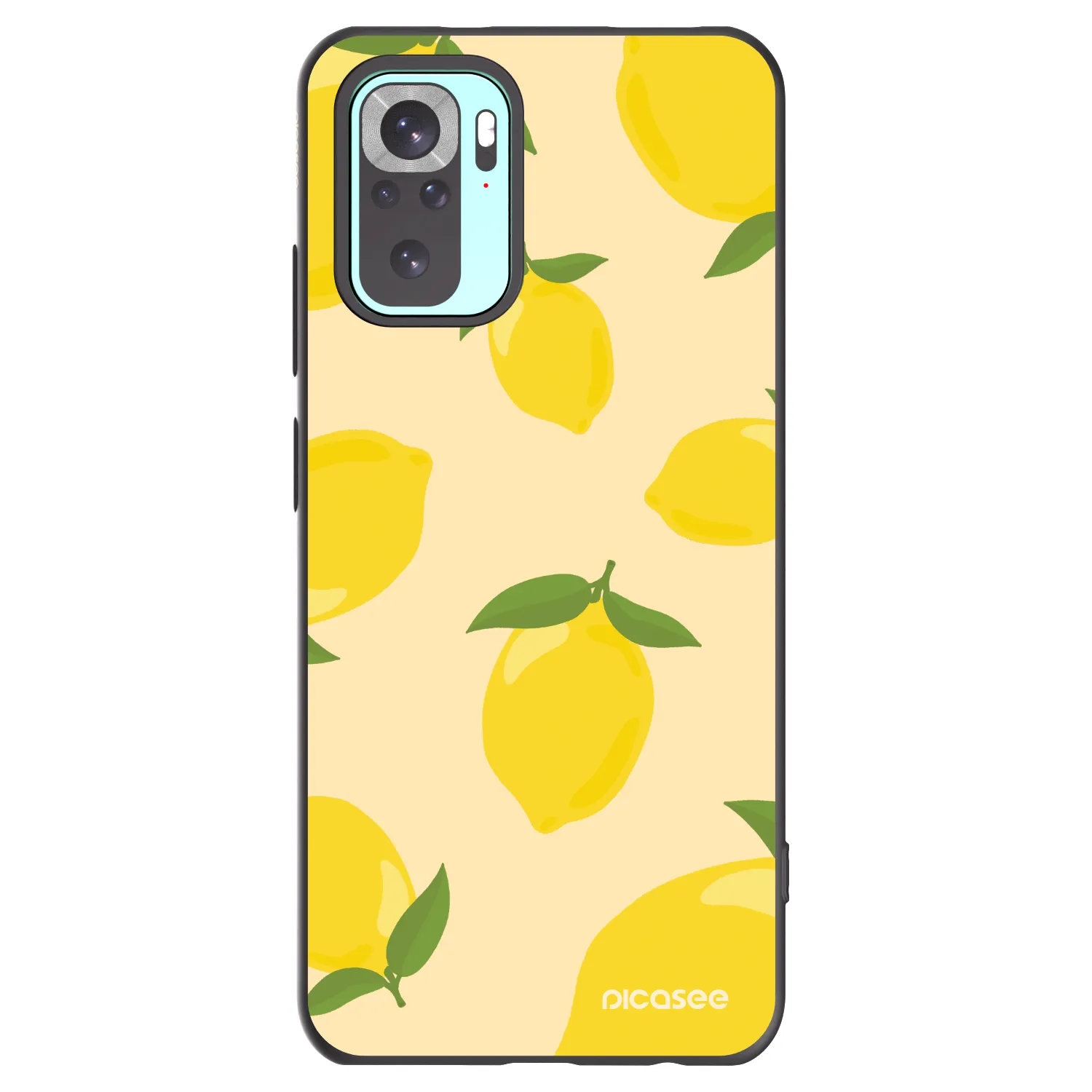 Picasee silikonowe czarne etui na Xiaomi Redmi Note 10 Pro - Limoncella